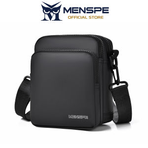 MENSPE Mini Shoulder Bag Mens Waterproof Phone Bag Fashion Messenger Bag Portable Large Capacity Cross Body Bag Lightweight Casual Bag Leisure Sport Street Bag
