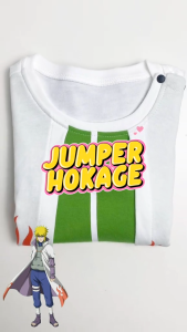 Baju bayi laki laki jumper anime Naruto motif HOKAGE bahan 100% cotton lembut dan tebal JMP-5854