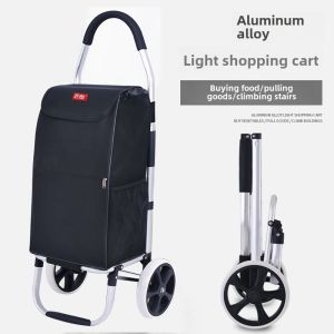 Portable Folding Shopping Cart Small Pulling Car Stair Climbing Hand Pulling Vegetable Buying Wagon Elderly Household Tool
