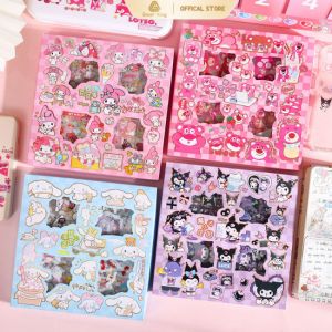 Small Puff Stationery Decoration: Soft Cute Pattern Hand Account Sticker Set 100 Sheets