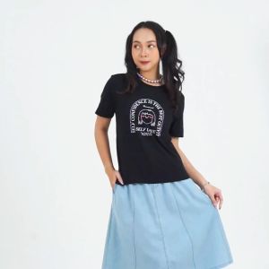 3Second Kaos Wanita Lengan Pendek Kaori Self Love Katun Lightweight C200424