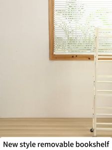 Mobile Bookshelf Multi Layer Trolley Cart Organizer Storage Rack Floor Bedroom Office Multi-level Mobile Book Shelf