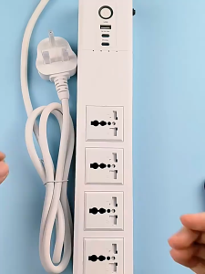 20W Fast Charging Smart Power Strip with WiFi/Zigbee/Matter - Singapore & Malaysia Plug Timer & Remote Control Multi-Function Extension Board