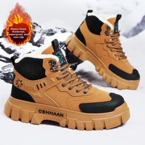 Warm Waterproof Thick Sole Boots For Men