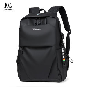 LouisWill Fashion Men’s Backpack Laptop Backpack Large Capacity Backpack Business Computer Backpack 15.6-inch Laptop Backpack Waterproof Backpack College Commuting Backpack Leisure School Bag