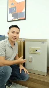 Két Sắt Mini Thông Minh Aifeibao HK-M/D-40-AL Khóa Vân Tay Kết Hợp Điện Tử Nội Thất Bọc Da Cao Cấp FREESHIP TOÀN QUỐC