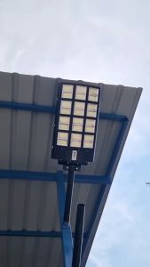 สว่างถึงเช้า ไฟถนนโซล่าเซลล์ 50000W 24 ช่อง ขาว-วอร์ม  ค่าไฟ 0 บาท ประกัน 1 ปี