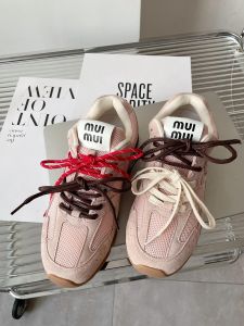 Breathable Mesh De Xin Sports Shoes for Women Summer New Style Casual Fashion Flat Bottom round Toe Rubber Sole Deep Mouth Shoe