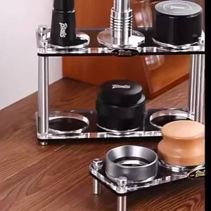 Giá Đỡ Tamper Cà Phê Acrylic Giá Để Portafilter Giá Để Tamper Giá Để Dụng Cụ Pha Cà Phê Kim Loại 51/53/58mm Hộp Đựng Phụ Kiện Cà Phê