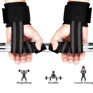 1 Pair Weight Lifting Hand Wrist Belt Gym Lifting Strap Fitness Wrist Wrap Bodybuilding Dumbbell Barbell Exercise Training Power