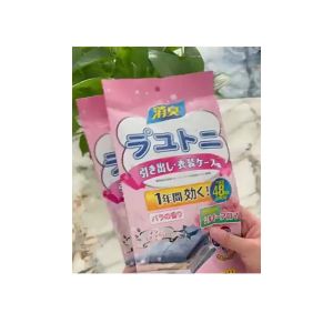 Túi thơm long não hương hoa hồng chống ẩm mốc bịch 48 gói GA625