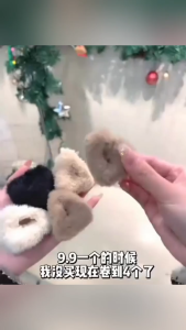 HOME + HOUND 1PC Plush Cat Ear Clip Hair Accessories