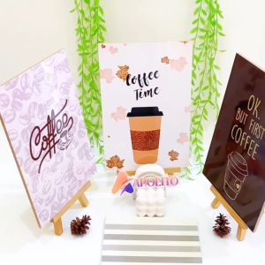 HIASAN DINDING ( 20X30 CM) PAJANGAN WALLDECORE CAFFE KOPI PAJANGAN KAYU CAFE KOPI QUOTE KOPI
