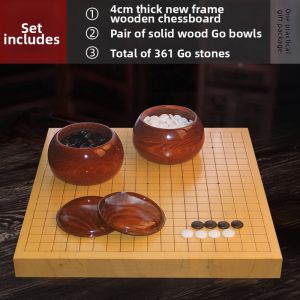 SHI PAI GUO XIANG | Two-in-One Chess Set  Weiqi Xiangqi Wood