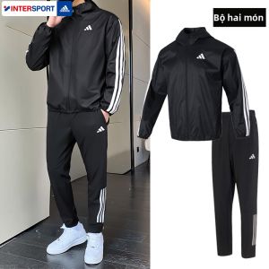 adidas | Bộ Đồ Thể Thao Mới Thu Đen Nam