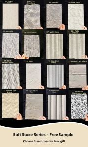 BEIQIVI | Bamboo-Plaited Flexible Stone Background Wall Panel