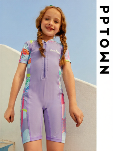 PPTOWN | Elastic Breathable One-piece Swimsuit For Girls