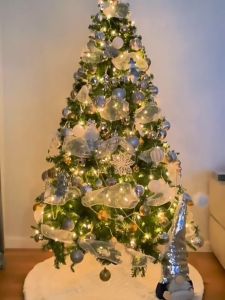 【Deluxe Encryption 90PCS】Christmas tree Widen encryption 3FT/4FT/5FT/6FT/7FT christmas decorations for home 2024 christmas tree decoration set christmas gift christmas balls big size 3CM 6CM christmas accessories/christmas centerpiece/christmas lights