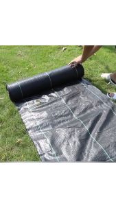 2X50M ผ้าคลุมหญ้า ผ้าคลุมดิน พลาสติกคลุมหญ้า พลาสติกคลุมดิน กำจัดหญ้า พลาสติกคลุมวัชพืช น้ำซึมผ่านได้ ป้องกันรังสี UV