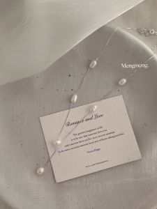 Natural water Pearl Necklace High-End One Piece through Body 925 Silver Six Beads Fashion Jewelry Accessory