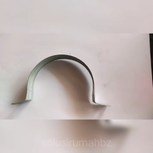 Klem pipa 4" 4 inch 4 " inc in zinc pipe plat omega seng besi clamp