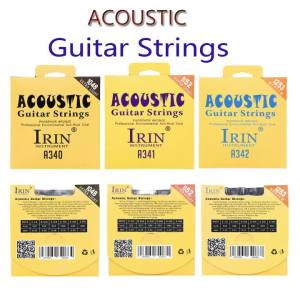 IRIN | IRIN A342 Acoustic Guitar Strings Hex Alloy Phosphor Bronze Wound PVD Coated Gold Ball End 6 Pack Strings Instrumen Accessory