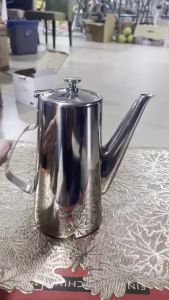 (hoả tốc 2h) Bình đựng nước trà cafe 2Lít inox tốt đa năng vòi rót dài tiện dụng cao cấp ấm trà inox vòi dài