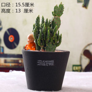 Large Breathable Ceramic Flower Pot Red Ceramics Porous Porcelain Orchid Plant Stand Garden Outdoor Indoor Decorative Pots