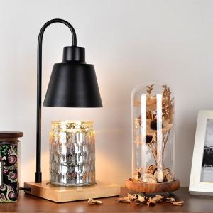 Decorative Dimmable Wooden Taper Lamp Aroma Wax Melting