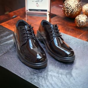 sepatu pdh pendek doff & mengkilap sepatu pentofel dinas TNI polri satpam polisi security