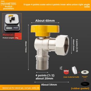 danxilu | Full Copper Large Flow Ball Valve 4 Points
