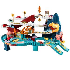Dinosaur Adventure & Lion Adventure Toys with light music puzzle assembly boy birthday gift