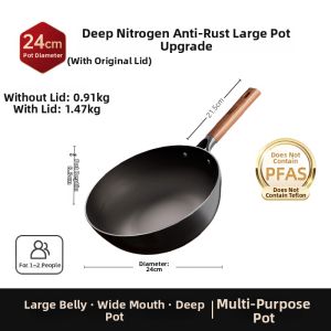 PENGDAHUANG | Pre-Seasoned No-Coating Rust-Resistant Small Iron Wok