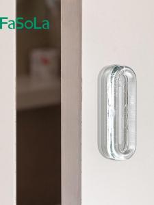 Adhesive Aluminum Alloy Sliding Door Pulls No Drilling Required for Wooden Doors Kitchen Cabinets And Glass Cabinet Handles
