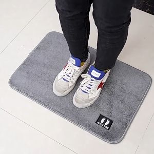 [FREESHIP🎁] Thảm Lau Chân Cao Cấp Lông Mịn Dày Siêu Thấm Hút Đế Cao Su Chống Trơn Trượt 40x60cm Kimi Decor - Hàng lᴏại 1