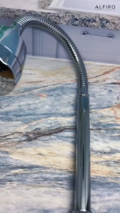 Kran Air Flexible Sink Alfiro 002 CH Keran Kran Air Fleksibel Angsa Sink Wastafel Tembok