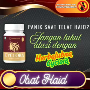 HERBALUBNA CYCLORA - Obat Pelancar Menstruasi Herbal | Nyeri Haid Berkurang & Siklus Teratur