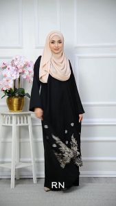 JUBAH MARISSA 3.0 - Jubah sulam muslimah labuh cutting loose (nursing)