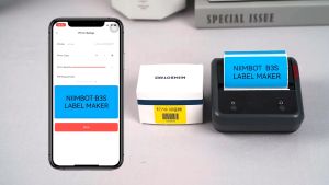 Niimbot B3S Label Printer Inkless Bluetooth Portable Mobile Phone 25-75mm Label Maker for Clothing Barcode & Small Business