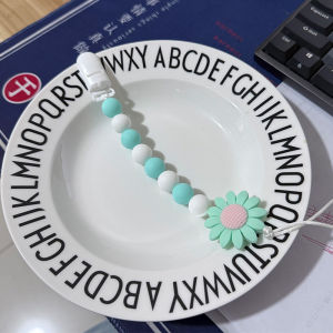 Anti-Loss Silicone Teether Toy Baby Soothing Nipple Chain Teeth Grinding Prevention Pull-Along Toy for Infants And Toddlers