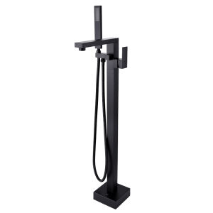 BANGPU | European Simple Black Brass Bath Faucet Shower Set