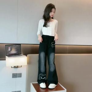 กางเกงยีนส์เด็กผู้หญิง กางเกงยีนส์เด็กผู้หญิงโต กางเกงเด็กหญิง กางเกงยีนส์สีดำ กางเกงยีนส์เด็ก