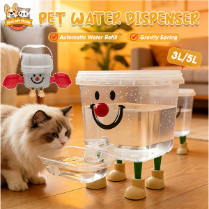 5L Automatic Pet Water Dispenser Transparent Pet Feeder Plug Free Cat Dog Water Feeder Bottle