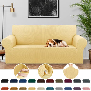 Áo Phủ Ghế Sofa Chất Liệu Jacquard Spandex Co Giãn Bảo Vệ Ghế Sofa Thân Thiện Với Trẻ Em Và Thú Cưng Phù Hợp Với Mọi Loại Ghế Sofa