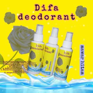 DIFA Penghilang Bau Ketiak Bau Badan 24jam Membantu Mencerahkan Ketiak Deodorant Spray Herbal 100ml