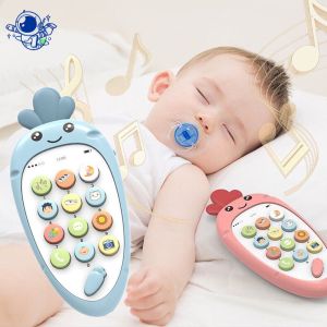 Mainan Edukatif Ponsel Musik Bayi Pendidikan Awal Dwibahasa Ponsel Dengan Lampu Musik Ponsel Bayi