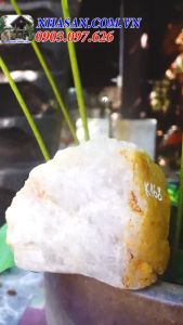 Đá thạch anh hồng thô giúp tích lũy tiền tài và phú quý - 3.26kg (14 x 15.5 cm) K168