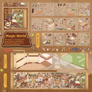 FANGDAO | Vintage Miniature Street Scene Stress-Relief Stickers