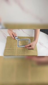 READY STOCK Kanta Pembesar 4X Magnifying Glass with LED Light Rechargeable 放大镜 Large Foldable Handheld Magnifier for Reading 10 LED 3 Dimming Mode Rectangle Rectangular Magnifier Glass Inspection