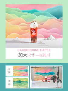 3D Photography Background Paper Double-Sided Ins Still Life Products Photo Shooting Props Gourmet Accessories Baking Bread Creative Cardboard Base HD Stereo Effect Original Scene Building Background Board